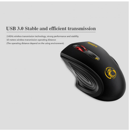 Ergonomics 2.4GHz Wireless Mouse USB 3.0 Receiver Optical Computer Mouse