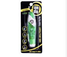 Undo Correction Tape Retractable Assorted Colors 5Mmx6M (Barrel Color May Vary) - School Supplies