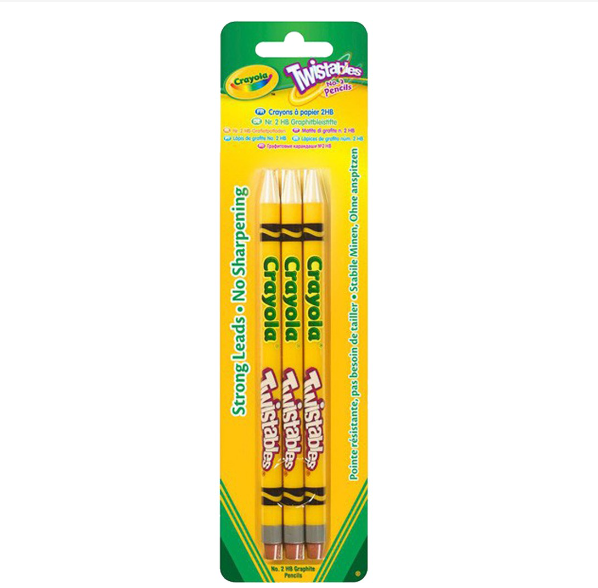 Crayola Twistables Graphite Pencil Pack of 3