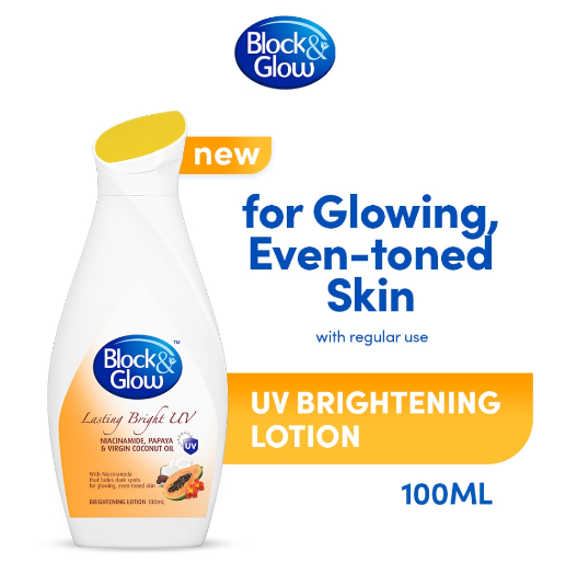 Block & Glow Lasting Bright Uv Papaya Brightening Lotion 100ML