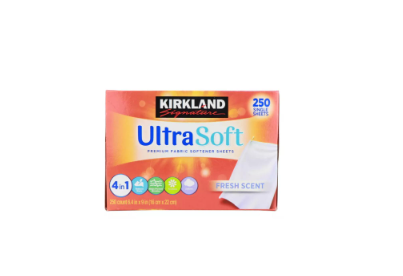 Kirkland Signature UltraSoft Premium Fabric Softener Sheets with Fresh Scent 250pcs