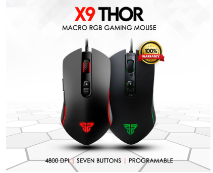 Fantech X9 Thor Macro RGB Gaming Mouse 6D Programmable Buttons & Optical Gaming Sensor