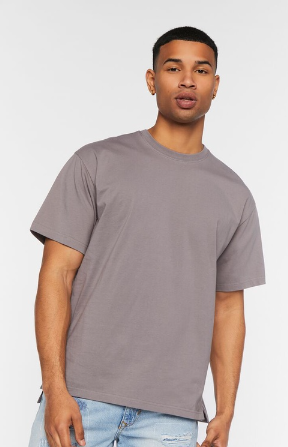 Forever 21 Men's Knit-Tee High Low