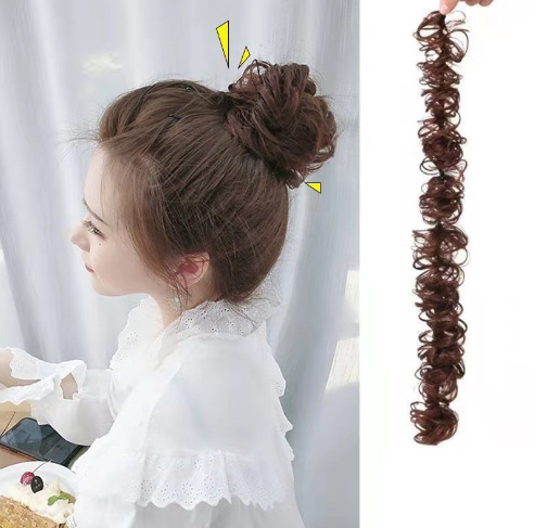 Fashion Wig Ring Ball Head Wig Package Curly Hair Ring Wig Korean Female