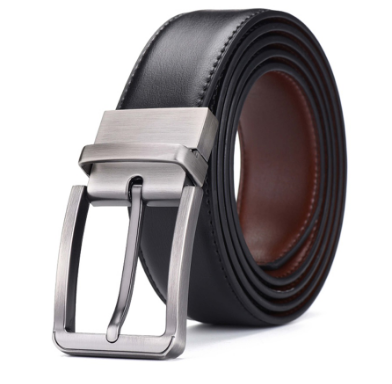 Baellerry Reversible Belt, High Quality Pin Buckle Double-sided Belt, Classic Casual Style Men Belt