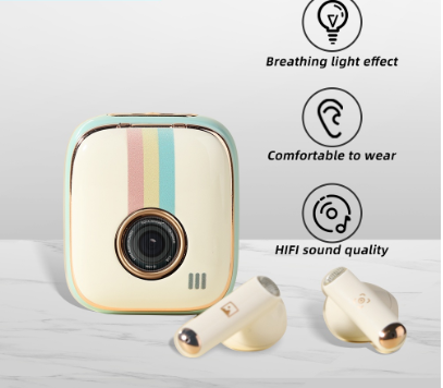 Rock Space Retro Style TWS Bluetooth Earphones Wireless Earbuds Touch Control Headphones