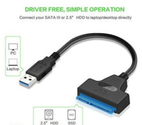 High Speed Transmission 6Gbps USB 3.0 SATA Cable 22 Pin 2.5 inches Hard Disk Drive SSD Adapter Cable