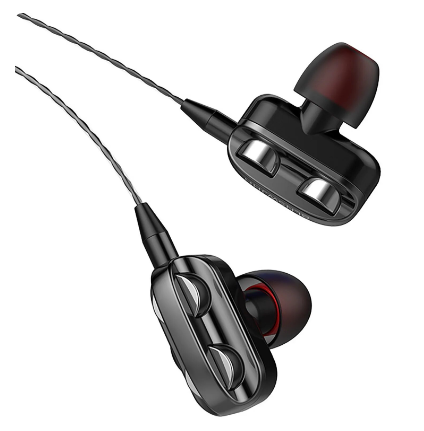 Toy Microphone Headset Headset Stealth 600 In-ear Stereo Remote With Mic 3.5mm Dual Unit Wired Bluetooth Earphones Earphones