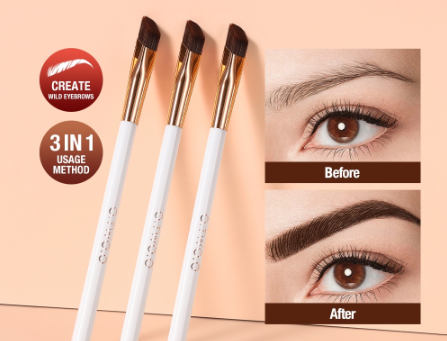O.TWO.O Eyebrow Brush Feathery Brow Look Easily Draw Clear Wild Eyebrow Tools Brush Makeup Kit