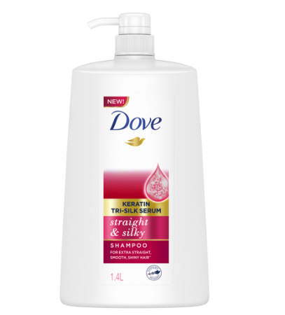 Dove Shampoo Straight & Silky 1.4L