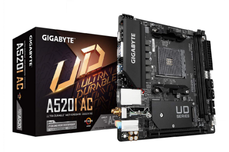 GIGABYTE A520I AC AM4 mITX Motherboard