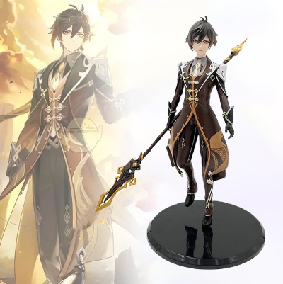 Genshin Impact Zhongli Anime Figure Xiao Action Figurine PVC Statue Model Kawaii Doll Toys Decoration Ornament