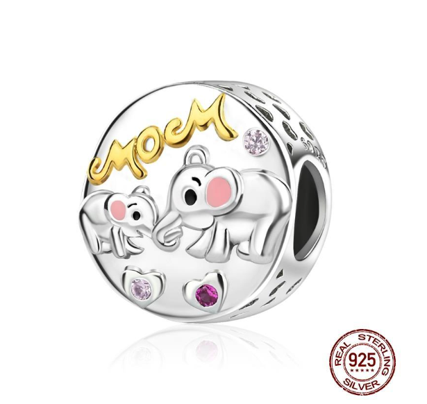 Authentic 925 Sterling Silver Blue Crystal Enamel Heart Charm Fit Women Bracelet Friend Surprise Birthday Jewelry Beads Gift 005