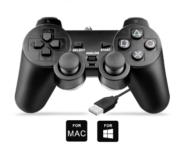 Wired USB Controller Game Board for PC Computer Laptop Black Game Joystick
