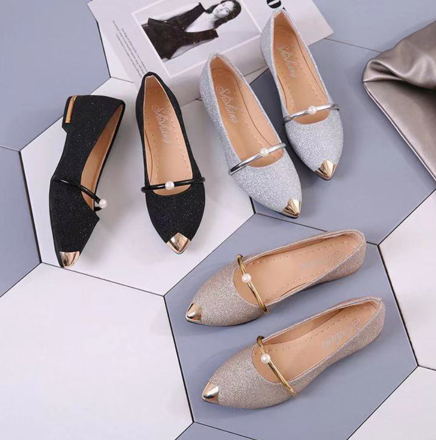Latest Models​​shine Fashion Pointed Leather Women's Shoes