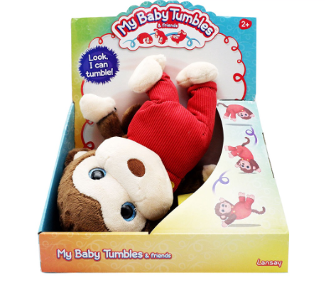 Lansay My Baby Tumbles & Friends Monkey Stuffed Toy