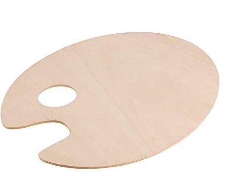 Wooden Paint Palette, Artist Palette, Painting Palette, Oil Acrylic Paint Palette, 1pc Paint Palette