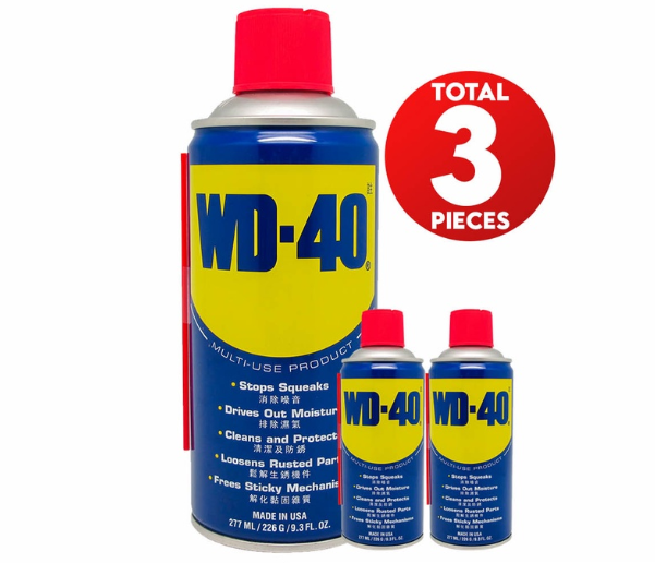 WD-40 Anti Rust Lubricant Multi-Use 277ml / 9.3oz (Blue) 3PCS