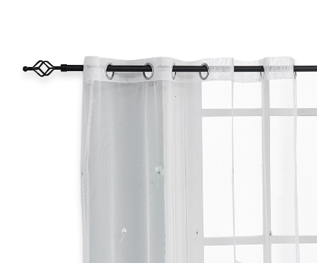 Socone Elegant Sheer White Curtain With Grommet For Living Room Bedroom Long Size 4546