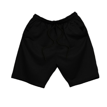 COLLAB by Inspi Walking Basketball Shorts for Men Korean Mens Short for Women (Black)