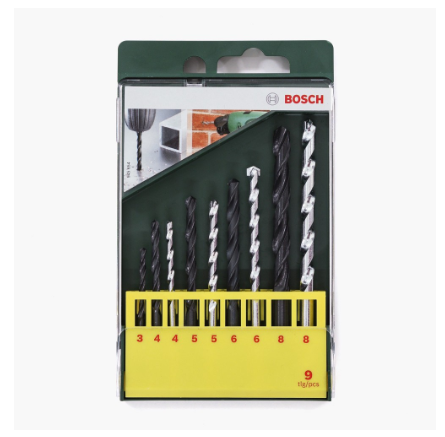 Bosch 9-piece Multi-purpose Drill Bit Set