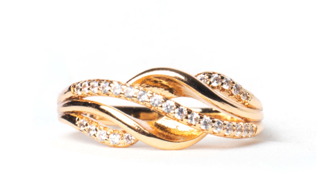 Young & Grace Rose Gold Plated Layered Cross Rings Jewelry For Women Size 6-Size 8 Non Tarnish