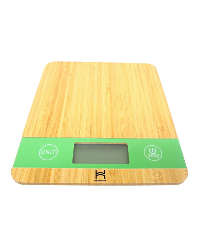Neohome Natural Bamboo Kitchen Scale 1pc.