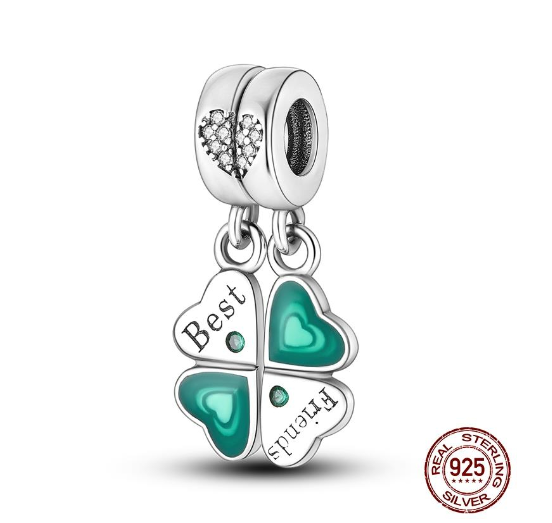 925 Sterling Silver Green Series Tree Cactus Avocado Pendant DIY Charm Beads Fit Original Pandora Charms Bracelet Women Jewelry D32