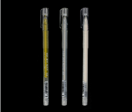 SeamiArt 3 Pcs. Gold Silver White Highlight 0.6mm Needle Tip Pen DIY Tool For Cartoon Pocket diary