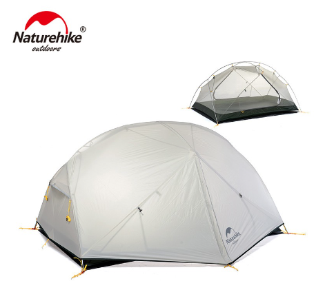Naturehike Mongar 20D Double Layer Nylon Camping Tent for 2 Person