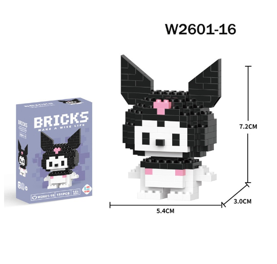 Mini Building Block Assembled Small Particles Bricks Toys For Kid Birthday Gift Cute Cartoon Blocks M28