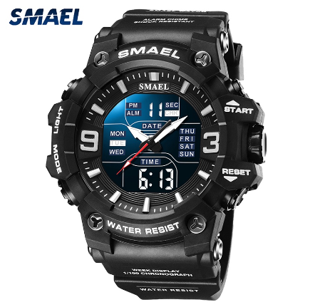SMAEL Digital Mens Watches Waterproof Original Top Brand Sport Casual Outdoor Fashion Male Watch Men LED Light 8049 07