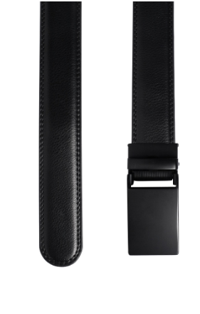 Shigetsu OSAKA Leather Belt for Men Easy To Wear Holeless Belt Automatic Buckle Belt Men's Belt