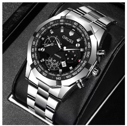Original Stainless Steel Waterproof Luxury Fashion Business Watch Quartz Men's Watch M12