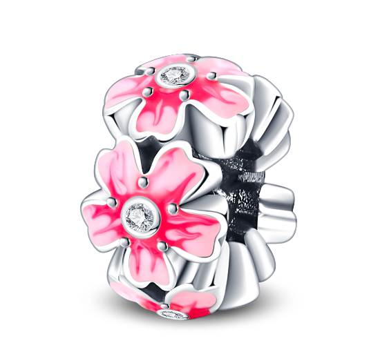 S925 Silver Pandora Same Design Colorful Spring Garden Series Suitable for Original Bracelet s5