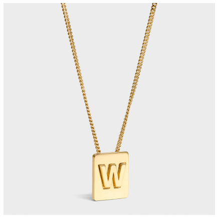 Lisa Same Style Letter Necklace Female Titanium Steel Does Not Fade Summer Girlfriends Simple Pendant Pearl Chain Korean Version W