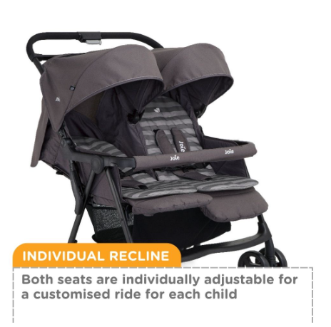 Joie Aire Twin Stroller for newborn to 15 kgs 4 years old