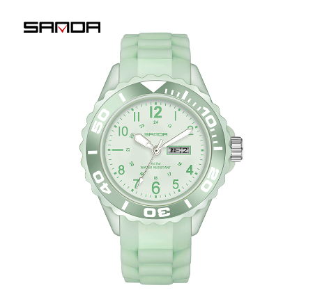 Sanda Luxury Waterproof Quartz Women Watch Fashion Women Casual Creative Women Watch GREEN