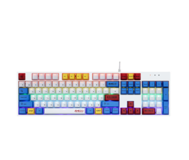 Zeus x Gundam RGB Backlit Mechanical Gaming Keyboard 104 Keys Blue Switch PBT KEYCAPS GD-99