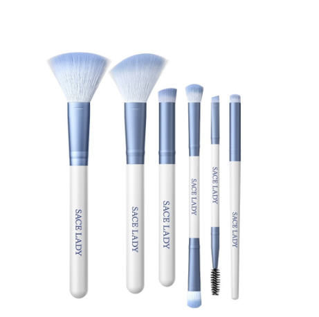 SACE LADY Brush Set 6Pcs Makeup Brush Powder Eyeshadow Eyebrow Concealer Foundation Brush Beauty Tools