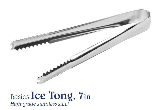 Chef's Classics Basics Stainless Steel Ice Tong, 7in