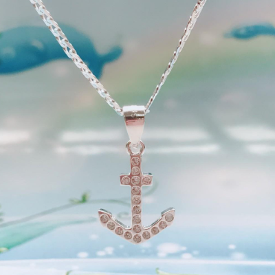 Italy Silver Kid's Necklace Korean Fashion Jewelry Accessory MM10