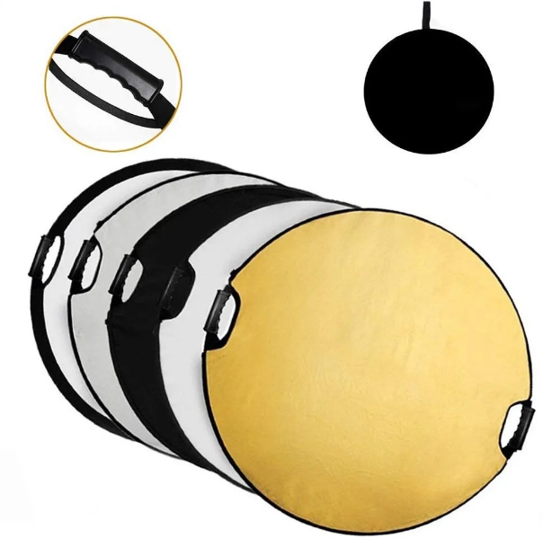Round Reflector Handle for Photography Photo Studio Lighting