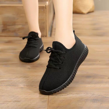 New Cloth Shoes Women's Shoes all-Match Flat Red and Black Shoes Women Men's Single Casual Sports