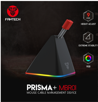 Fantech Mbr01 RGB Mouse Bungee Cable Management Device Flexible And Durable Metal Spring Cord Clip