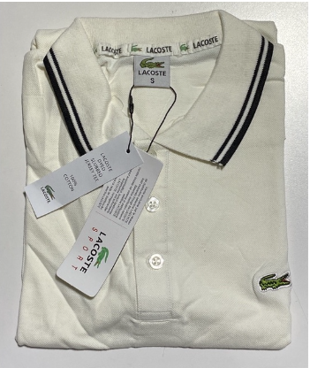 Lacoste Polo Shirt with Neck Lining