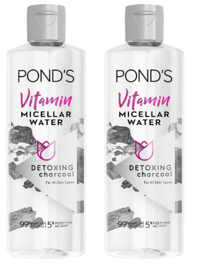 Pond's Vitamin Micellar Water Detoxifying Charcoal 100ml (Bundle of 2)