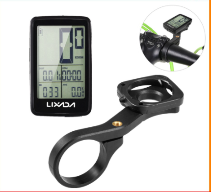 Lixada USB Rechargeable Wireless Bike Cycling Computer Bicycle Speedometer Odometer and Bike Computer Mount