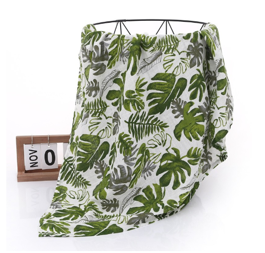 Cotton Baby Swaddle Blanket Play Mat Stroller Nursing Cover B2