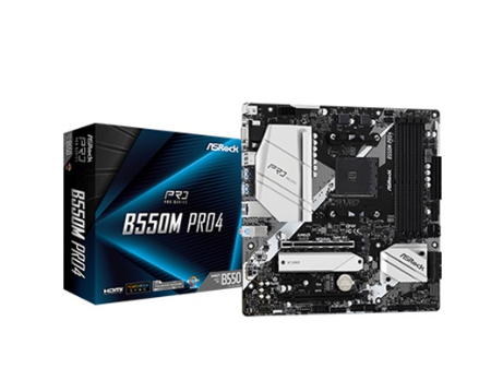 Asrock B550M Pro4 Motherboard - AMD, B550, DDR4, MATX